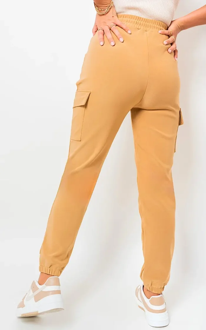 Trendy Frankie Cargo Pocket Trouser with Drawstring Utility-Chic Style and Practicality - Image 12