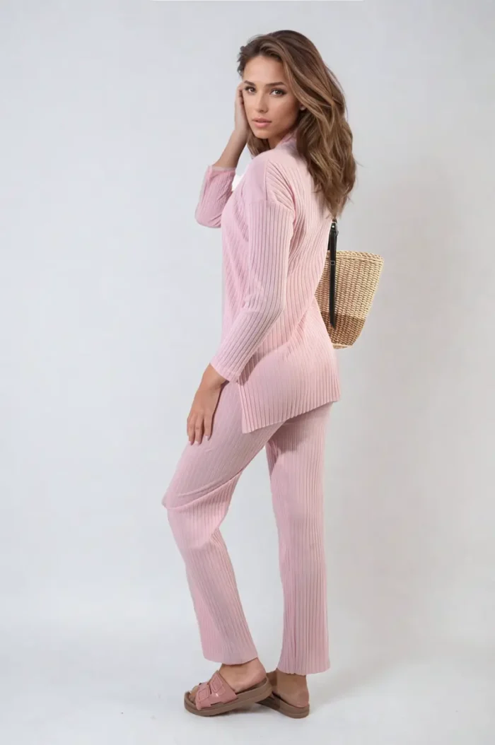 Annalise Knitted Top and Trouser Co-ord Set - Cozy & Stylish Everyday Comfort Outfit - Image 6