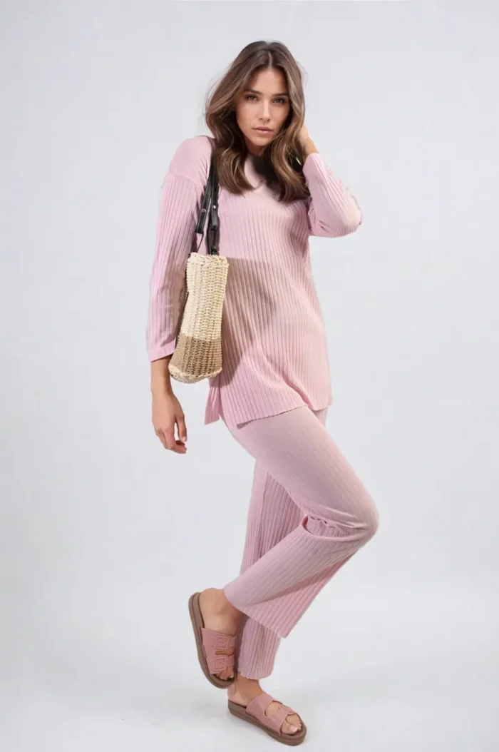 Annalise Knitted Top and Trouser Co-ord Set - Cozy & Stylish Everyday Comfort Outfit - Image 8