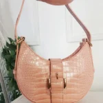 Stylish Bloom Buckle Cross Body Bag - Elegant Faux Leather Handbag in Multiple Colors