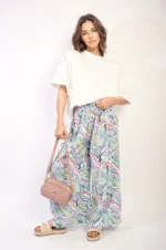 Elaine Pleated Wide Leg and Elastic Waist Trousers - Chic, Comfortable, and Perfect for Any Occasion - Image 8