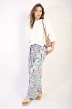Elaine Pleated Wide Leg and Elastic Waist Trousers - Chic, Comfortable, and Perfect for Any Occasion - Image 15