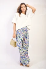 Elaine Pleated Wide Leg and Elastic Waist Trousers - Chic, Comfortable, and Perfect for Any Occasion - Image 14