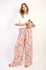 Elaine Pleated Wide Leg and Elastic Waist Trousers - Chic, Comfortable, and Perfect for Any Occasion - Image 20