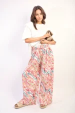 Elaine Pleated Wide Leg and Elastic Waist Trousers - Chic, Comfortable, and Perfect for Any Occasion - Image 24