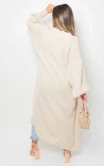 Alice Chunky Knitted Balloon Sleeve Long Maxi Cardigan - Cozy & Stylish Women's Sweater | Elegant Knitwear - Image 37