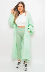 Alice Chunky Knitted Balloon Sleeve Long Maxi Cardigan - Cozy & Stylish Women's Sweater | Elegant Knitwear - Image 38