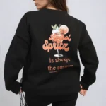 Helen Aperol Spritz Cocktail Graphic Knitted Jumper - Cozy & Stylish Knitwear for a Fun Look