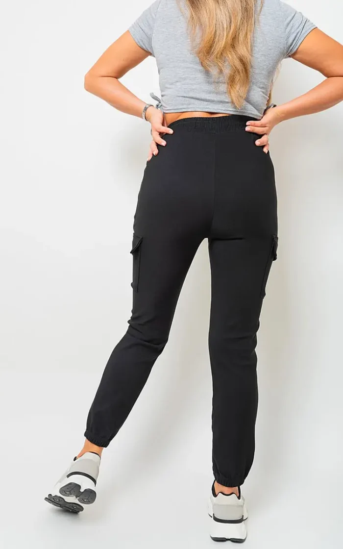 Trendy Frankie Cargo Pocket Trouser with Drawstring Utility-Chic Style and Practicality - Image 17