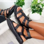 Stylish Strappy Flat Sandals Comfortable & Chic Summer Footwear | TESSI