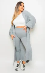 Alice Chunky Knitted Balloon Sleeve Long Maxi Cardigan - Cozy & Stylish Women's Sweater | Elegant Knitwear - Image 43