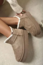 Women's Fur-Lined Platform Ankle Boots - Stylish & Cozy Winter Footwear - Image 5