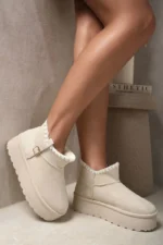 Women's Fur-Lined Platform Ankle Boots - Stylish & Cozy Winter Footwear - Image 8