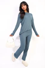 Annalise Knitted Top and Trouser Co-ord Set - Cozy & Stylish Everyday Comfort Outfit - Image 49
