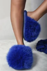 Fluffy Faux Fur Winter Sandals - Cozy & Stylish Footwear for Chilly Days - Image 8