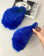 Fluffy Faux Fur Winter Sandals - Cozy & Stylish Footwear for Chilly Days - Image 11