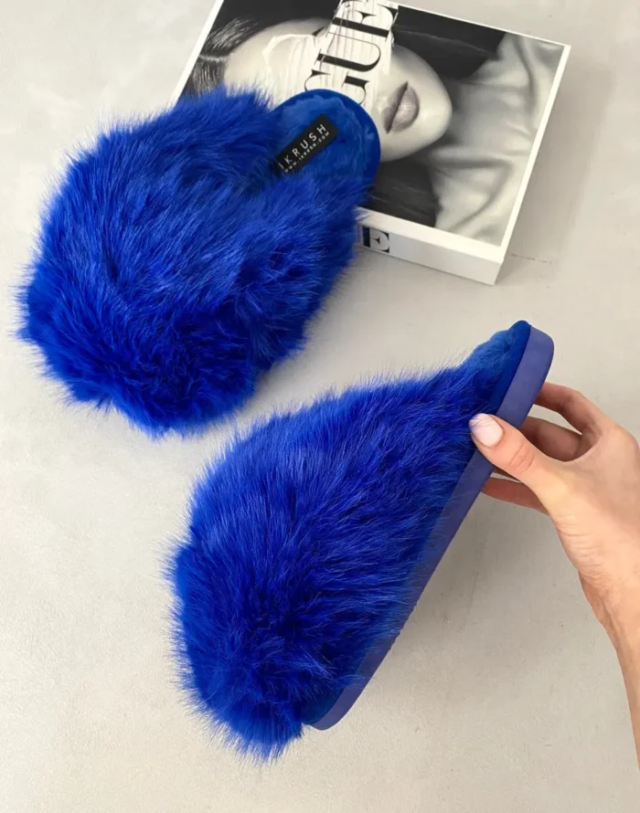 Fluffy Faux Fur Winter Sandals - Cozy & Stylish Footwear for Chilly Days - Image 11