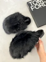 Fluffy Faux Fur Winter Sandals - Cozy & Stylish Footwear for Chilly Days - Image 14