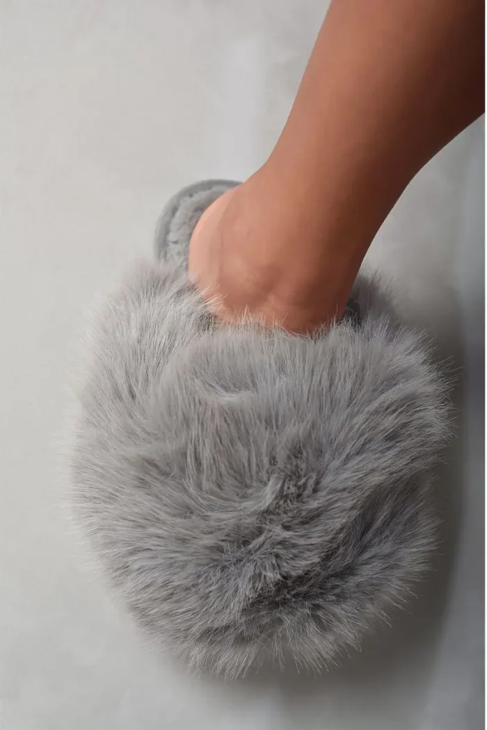Fluffy Faux Fur Winter Sandals - Cozy & Stylish Footwear for Chilly Days - Image 20