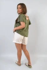 Leilani Ruffle Short Sleeve Top - Elegant & Comfortable Women's Fashion Blouse - Image 6