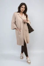 Cozy Open Front Longline Knitted Cardigan with Front Pockets - Perfect for Layering & Comfort - Image 9