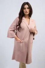 Cozy Open Front Longline Knitted Cardigan with Front Pockets - Perfect for Layering & Comfort - Image 11