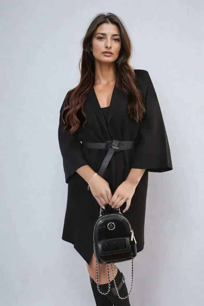 Cozy Open Front Longline Knitted Cardigan with Front Pockets - Perfect for Layering & Comfort - Image 16
