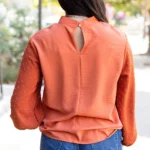 June Swiss Dot Balloon Sleeve Loose Blouse | Trendy Women's Top with Romantic Polka Dot Print
