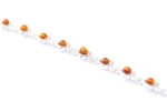 Elegant Multicolour Amber Link Bracelet - Authentic Baltic Amber & Sterling Silver, 7.5 Inches - Image 7
