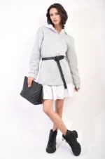 Kayla Collared Long Sleeve Mini Dress - Trendy & Elegant for Any Occasion - Image 4