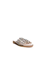 Studded Caged Open Toe Sliders - Chic & Comfortable Summer Sandals - Image 5