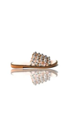 Studded Caged Open Toe Sliders - Chic & Comfortable Summer Sandals - Image 9