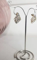 Elegant Gold Embellished Earrings - Radiant Sparkle for Every Occasion