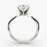 3.00 CTW Lab Grown Diamond Solitaire Engagement Ring in 14K White Gold F-VS Clarity, AGI Certified, Six Prong - Image 4