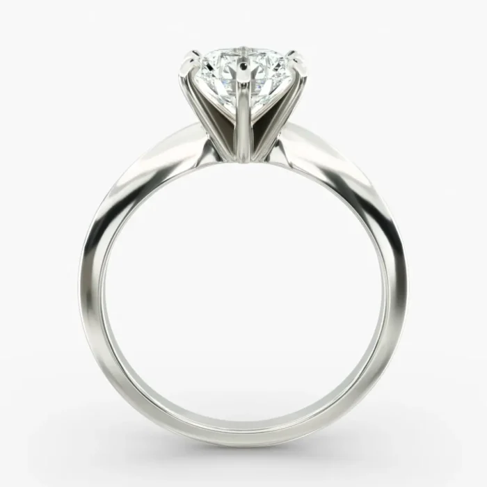 3.00 CTW Lab Grown Diamond Solitaire Engagement Ring in 14K White Gold F-VS Clarity, AGI Certified, Six Prong - Image 4