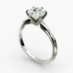 3.00 CTW Lab Grown Diamond Solitaire Engagement Ring in 14K White Gold F-VS Clarity, AGI Certified, Six Prong - Image 5