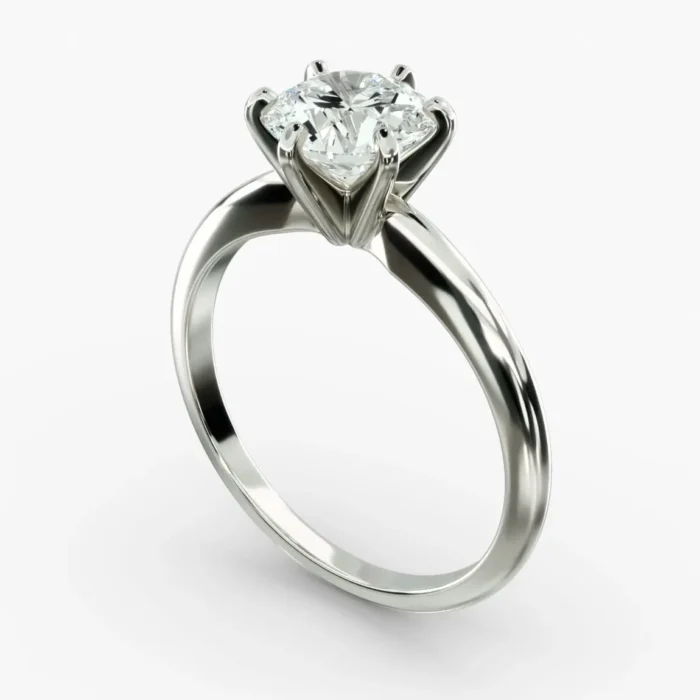 3.00 CTW Lab Grown Diamond Solitaire Engagement Ring in 14K White Gold F-VS Clarity, AGI Certified, Six Prong - Image 5