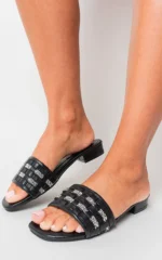 Cecilia Low Heeled Studded Strap Sandals Stylish & Comfortable Footwear for Every Occasion - Image 3