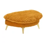 65" Yellow Corduroy Sofa with 3 Pillows - Spacious & Comfortable for Apartment, Office or Living Room - Image 10