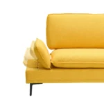 89 Inch Premium Yellow Sofa - Cotton & Linen Blend, Perfect for Apartments & Offices - Image 6