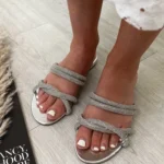 Azaria Slip On Sandals - Chic Faux Leather Sliders for Effortless Summer Style