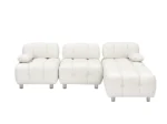 90.60-Inch Beige Technology Cloth Sofa - Waterproof, Stain & Cat Scratch Resistant - Image 8