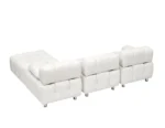90.60-Inch Beige Technology Cloth Sofa - Waterproof, Stain & Cat Scratch Resistant - Image 10