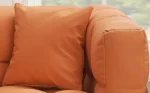 Orange Technology Fabric Sofa - 3 Seats, Waterproof & Stain-Proof, Anti-Cat Paw, 80 Inches Long - Image 5
