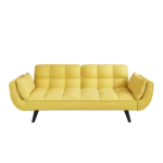 Stylish 57-Inch Yellow Sofa - Soft, Comfortable, Convertible, Ideal for Small Spaces & Apartments - Image 7