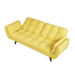 Stylish 57-Inch Yellow Sofa - Soft, Comfortable, Convertible, Ideal for Small Spaces & Apartments - Image 9