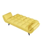 Stylish 57-Inch Yellow Sofa - Soft, Comfortable, Convertible, Ideal for Small Spaces & Apartments - Image 11