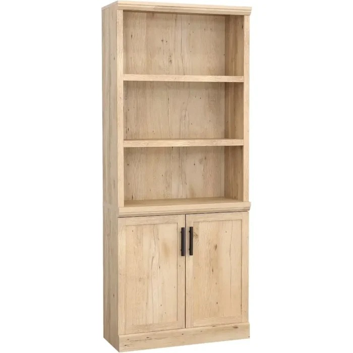 Elegant 5-Shelf Library Bookcase in Prime Oak - Cottage Style Furniture - Image 9