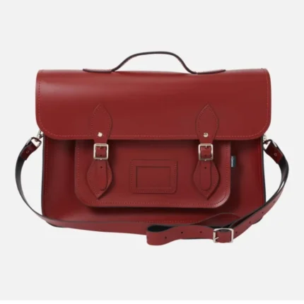 Elegant Leather Backpack Satchel - Oxblood Red | Handmade in England | Premium Quality & Versatile Design