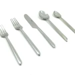 Unique Handle Stainless Steel Flatware Set - 20-Piece Silver Design | Elegant & Luxurious Cutlery